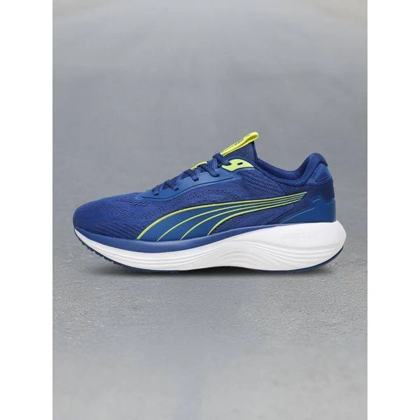 Blue running sneakers